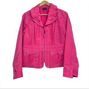 Tribal women Coral  pink Zip-Up Windbreaker jacket